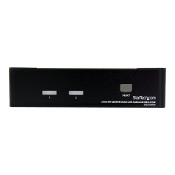 StarTech.com Conmutador Switch KVM - 2 puertos - USB 2.0 - Audio y Vid