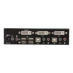StarTech.com Conmutador Switch KVM - 2 puertos - USB 2.0 - Audio y Vid
