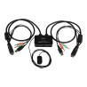 StarTech.com Conmutador Switch KVM 2 puertos HDMI USB Audio Mini Jack
