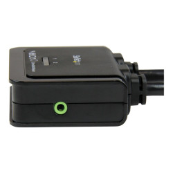 StarTech.com Conmutador Switch KVM 2 puertos HDMI USB Audio Mini Jack