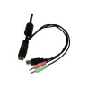 StarTech.com Conmutador Switch KVM 2 puertos HDMI USB Audio Mini Jack