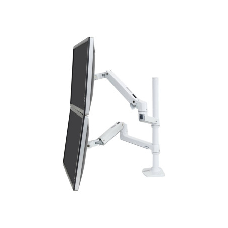 Ergotron LX - Kit de montaje (brazo apilable doble, poste elevado) - p