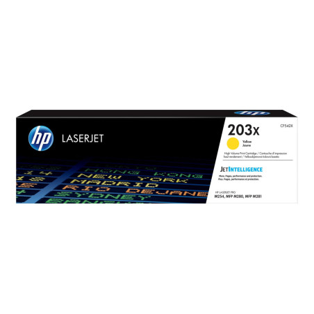 HP 203X - Alto rendimiento - amarillo - original - LaserJet - cartucho