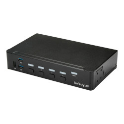 Startech Switch Conmutador KVM de 4 Puertos HDMI 1080p con Hub USB 3.0
