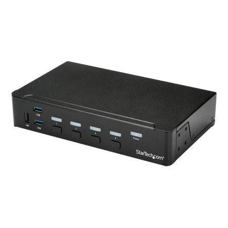 Startech Switch Conmutador KVM de 4 Puertos HDMI 1080p con Hub USB 3.0