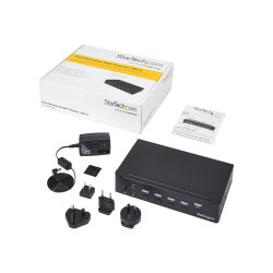 Startech Switch Conmutador KVM de 4 Puertos HDMI 1080p con Hub USB 3.0