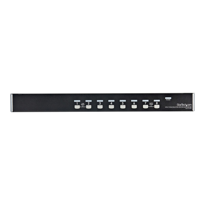 StarTech.com 8 Port 1U Rackmount USB KVM Switch Kit with OSD and Cable