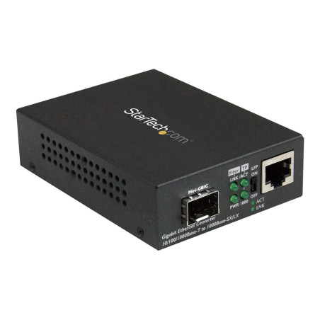 Startech Conversor de Medios Ethernet Gigabit a Fibra con SFP abierto