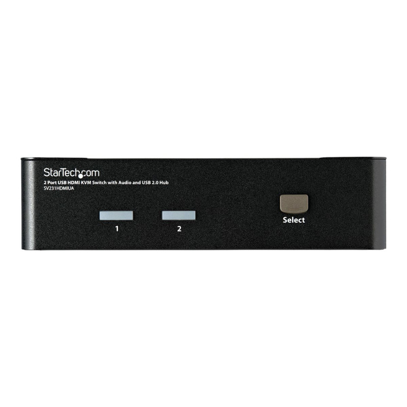 StarTech.com Conmutador Switch KVM 2 puertos HDMI con Hub Concentrador