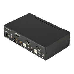 StarTech.com Conmutador Switch KVM 2 puertos HDMI con Hub Concentrador