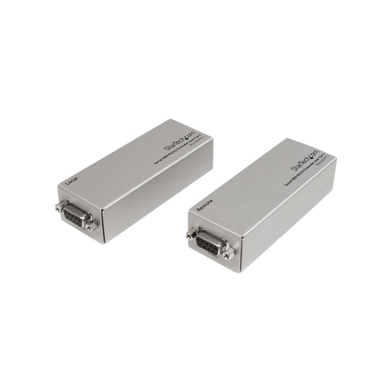 StarTech.com Extensor de 1 Puerto Serie Serial RS232 DB9 por Cable Cat