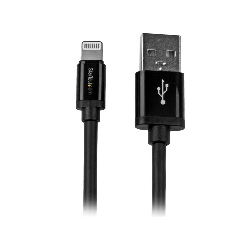 2m Black 8-pin Lightning to USB Cable