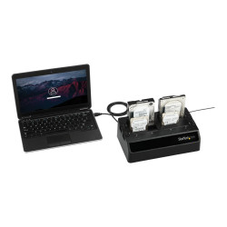 StarTech.com 4-Bay USB 3.0 to SATA Hard Drive Docking Station, USB Har