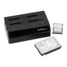 StarTech.com 4-Bay USB 3.0 to SATA Hard Drive Docking Station, USB Har