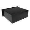 StarTech.com Cajon Metálico Acero Negro 4U 19in Pulgadas para montar e