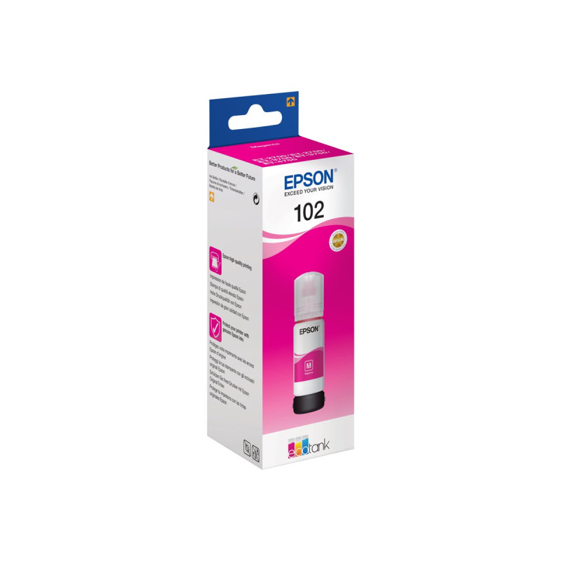 Epson 102 - 70 ml - magenta - original - depósito de tinta - para EcoT