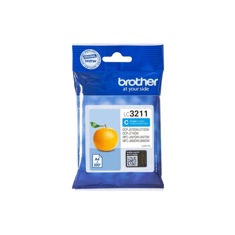 Brother LC3211C - Cyan Ink Cartridge With Capacity Of 200 | APLIUM