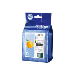 Cartucho de Tinta Original Brother LC-3211VAL Multipack/ Cian/ Magenta