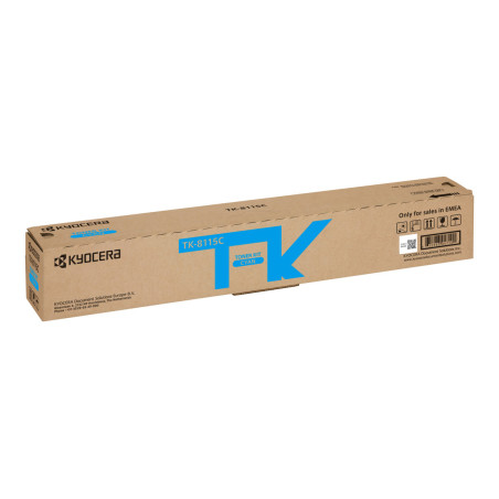 Kyocera TK 8115C - Cián - original - cartucho de tóner - para ECOSYS M