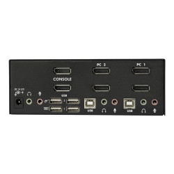 StarTech.com Switch Conmutador KVM de 2 Puertos DisplayPort - 4K 60Hz