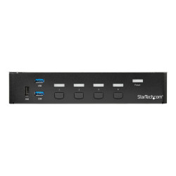 Startech Switch Conmutador KVM de 4 Puertos DisplayPort 4K con Hub USB