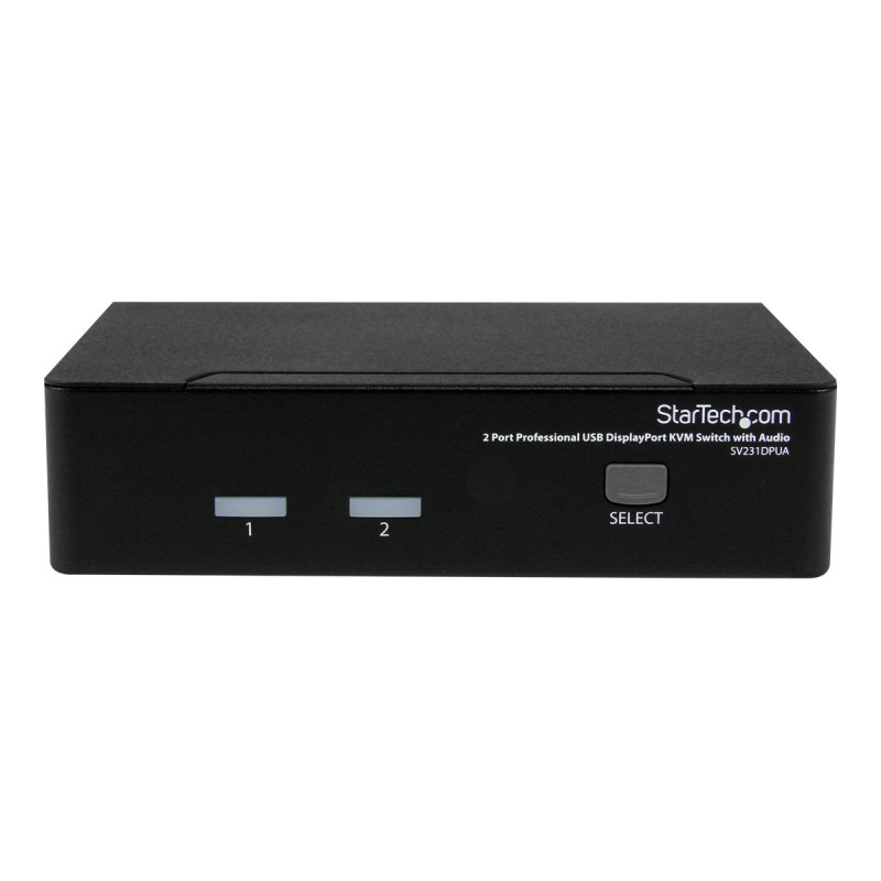 StarTech.com Conmutador Switch Profesional KVM 2 Puertos Vídeo Display