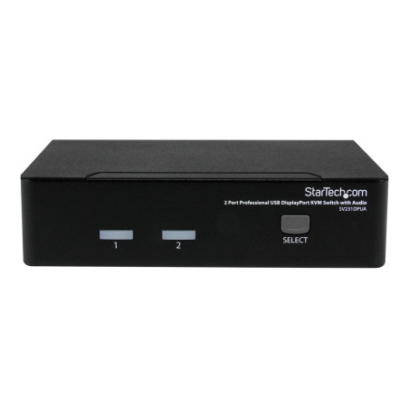 StarTech.com Conmutador Switch Profesional KVM 2 Puertos Vídeo Display