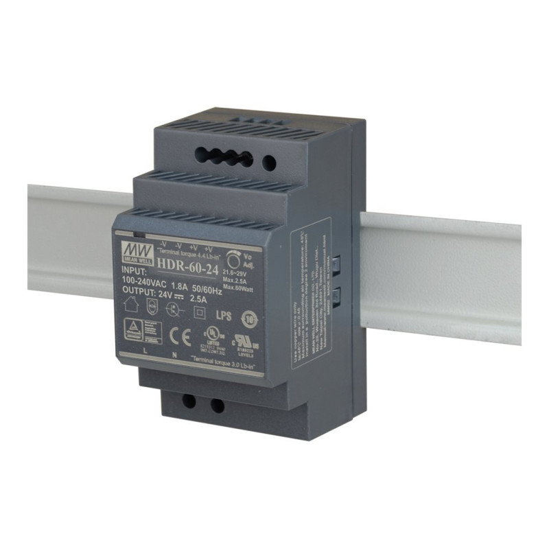 D-Link - Fuente de alimentación (montable en carril DIN) - 60 vatios