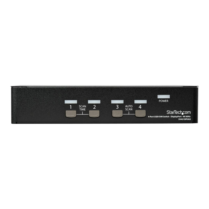 StarTech.com Switch Conmutador KVM de 4 Puertos DisplayPort de 4K 60Hz