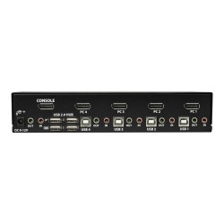 StarTech.com Switch Conmutador KVM de 4 Puertos DisplayPort de 4K 60Hz