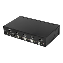 StarTech.com Switch Conmutador KVM de 4 Puertos DisplayPort de 4K 60Hz
