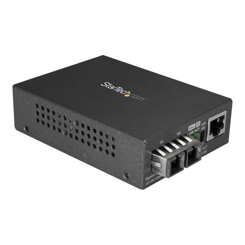 StarTech.com Conversor de Medios Gigabit Ethernet RJ45 a Fibra Óptica