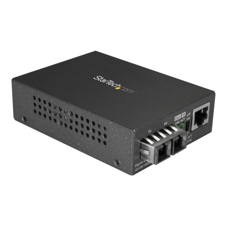 StarTech.com Conversor de Medios Gigabit Ethernet RJ45 a Fibra Óptica