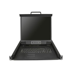 StarTech.com Consola KVM de 8 puertos para Montaje en Rack - Teclado Q