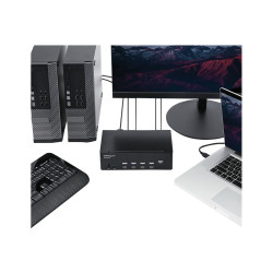 StarTech.com Switch Conmutador KVM de 4 Puertos HDMI - 4K de 30Hz - de