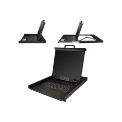StarTech.com Consola KVM de Montaje en Rack de Servidores - Teclado QW