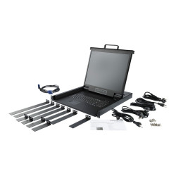 StarTech.com Consola KVM de Montaje en Rack de Servidores - Teclado QW