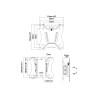 Soporte de pared para monitor - se adapta a pantallas de 10 a 34" con
