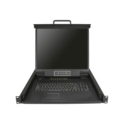 StarTech.com Consola KVM de 16 puertos para Montaje en Rack - Teclado
