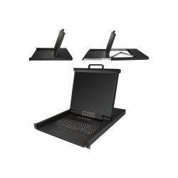 StarTech.com Consola KVM de 16 puertos para Montaje en Rack - Teclado