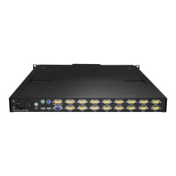 StarTech.com Consola KVM de 16 puertos para Montaje en Rack - Teclado