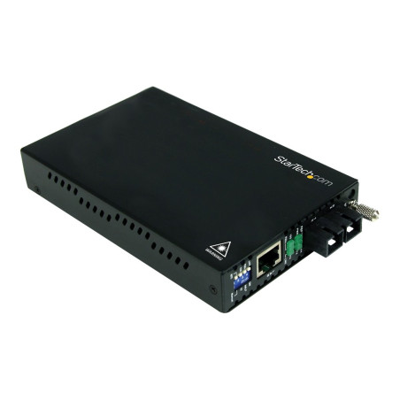 StarTech.com Conversor de Medios Gigabit Ethernet a Fibra Óptica Monom