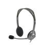 Auriculares Logitech H110/ con Micrófono/ Jack 3.5/ Plateados