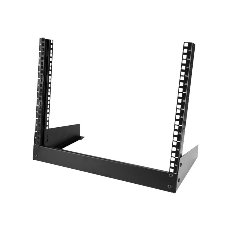 StarTech.com Rack de Sobremesa de 8U de 2 Columnas y 19 Pulgadas - Arm
