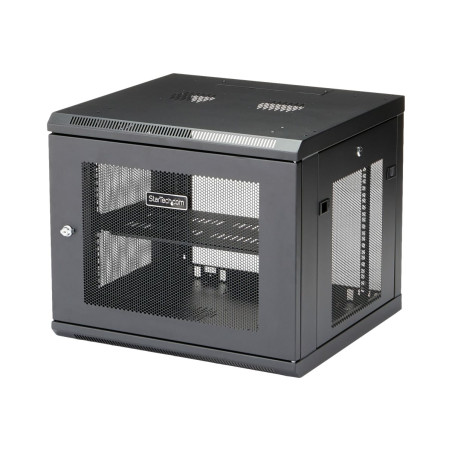 StarTech.com "9U Wall Mount Server Rack Cabinet - 4-Post Adjustable De