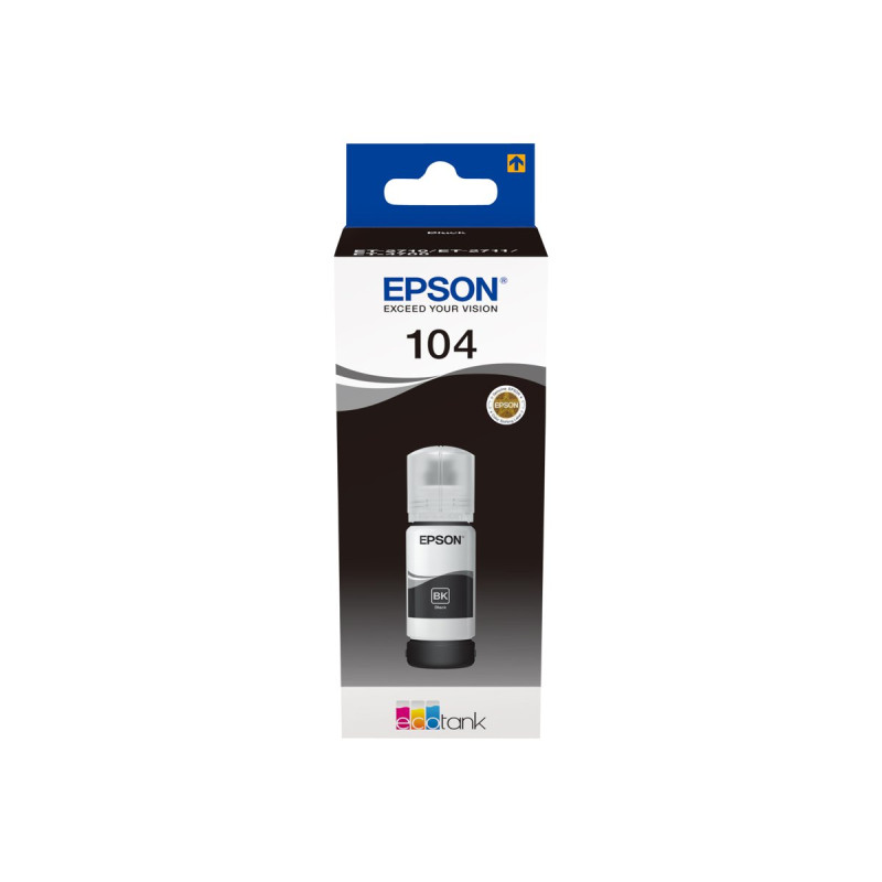 Epson 104 - 65 ml - negro - original - depósito de tinta - para EcoTan