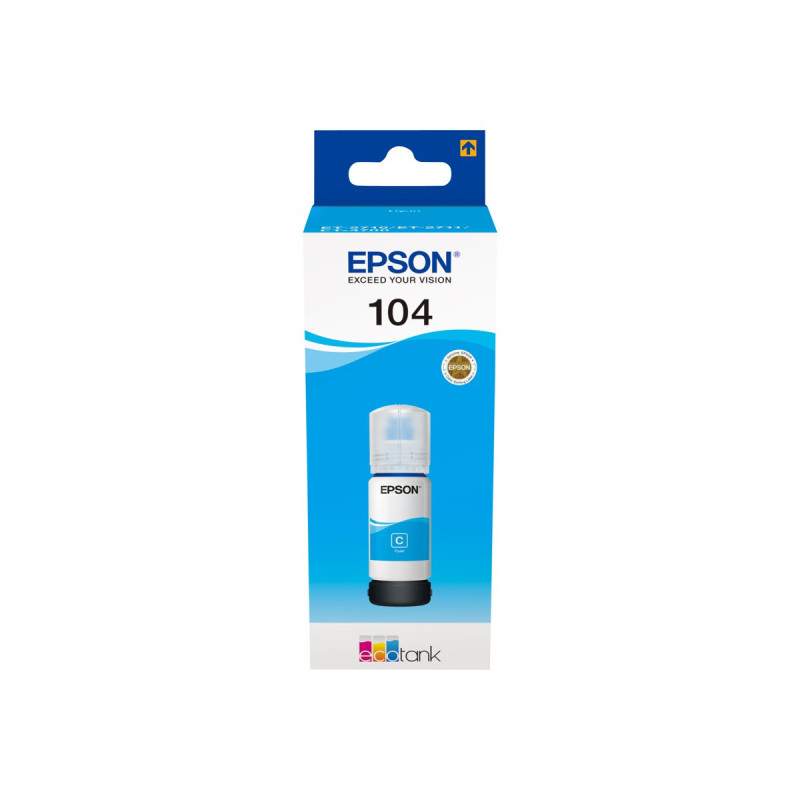 Epson 104 - 65 ml - cián - original - depósito de tinta - para EcoTank