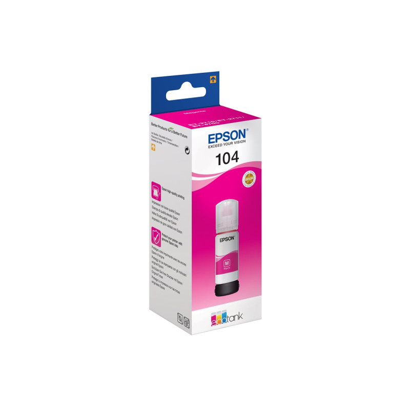 Epson 104 - 65 ml - magenta - original - depósito de tinta - para EcoT