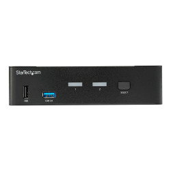 StarTech.com Switch Conmutador KVM DisplayPort de 2 Puertos - 4K 60Hz