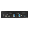 StarTech.com Switch Conmutador KVM DisplayPort de 2 Puertos - 4K 60Hz